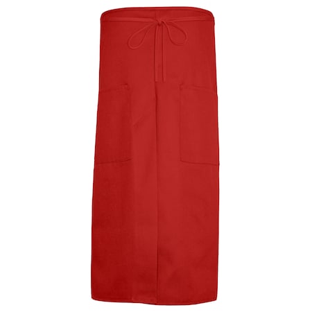Deltaplus F55, Split Front Bistro Apron, Red 83651